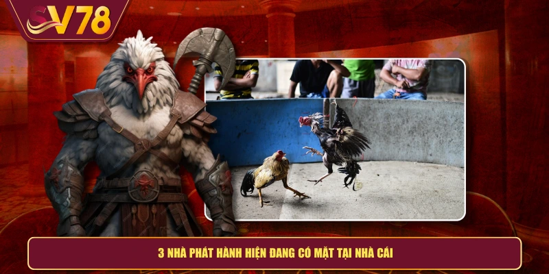 3 nhà phát hành hiện đang có mặt tại nhà cái